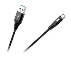 USB kabel REBEL 2.0 M.- tip C. M., črne barve, 0,5m