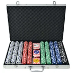 Poker Set s 1000 Žetoni Aluminij