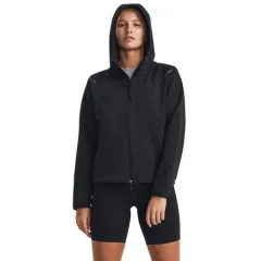 UA Unstoppable Fleece Full Zip Women's Hoodie, Black - M