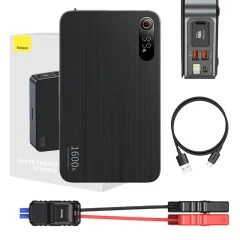 Powerbank / Baseus Super Energy PRO za avtomobilski zagon, 1600 A, USB (črna)