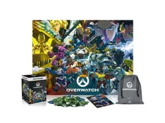 Overwatch: Heroes Collage | 1500 komad sestavljanke | Vključuje plakat in torbo | 85 x 58 | Za odrasle in otroke, stare 14 let in več | Kot nalašč za božično in rojstnodnevno darilo | Igra-A