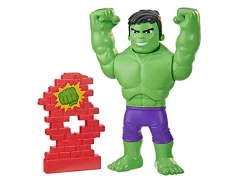 Marvel Hasbro Spidey in njegovi neverjetni prijatelji Power Smash Hulk predšolska igrača, Akcijska figura Hulk, ki se spreminja v obrazu, starost 3+, Multicolor (F5067)