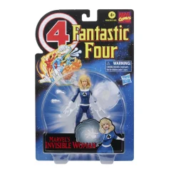 Marvel Hasbro Legends Series Retro Fantastic Four Marvel's Invisible Woman 6-palčna igrača akcijska figurica, vključuje 3 dodatke, črna