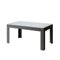 ITAMOBY Bibi Mix (90x160/220 cm) - bela, barva nog: antracit - raztegljiva jedilna miza