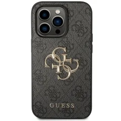 Guess zaščitni ovitek Big Metal Logo 4G Gray Hard Case, Iphone 15 Pro Max