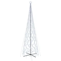 vidaXL Novoletna jelka stožec 3000 hladno belih LED lučk 230x800 cm