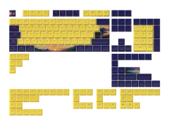 Dark Project - Sunset Keycaps [ANSI & ISO]