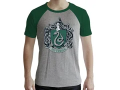 Abystyle - Harry Potter - majica - Slytherin - Moški - Grey & Green (XL)