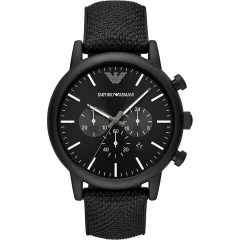 Ura moška Emporio Armani LUIGI Črna (Ø 46 mm)