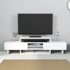 HANAH HOME Özde TV Stand - White TV omarica