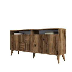 HANAH HOME Milan 160 - Walnut konzolna miza