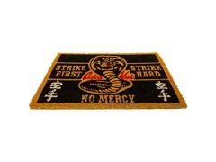 Predpražnik Cobra Kai, (No Mercy Design) 40 cm x 60 cm podloga za dobrodošlico, predpražnik za vhodna vrata in predpražnik iz kokosovega vlakna – urad