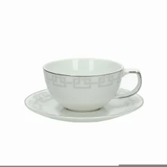 Set skodelica za čaj s podstavkom Odeon Musa 200ml / 6 kos / porcelan