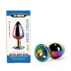 ANALNI ČEP X-MEN Secret Shine Rainbow Jewelled (M)