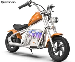 MANTA X-RIDER Kids Cruiser 12 otroški električni motor, 160W motor, 12'' pnevmatike, do 16km/h, domet 12km, do 65kg, zvočniki, Bluetooth, baterija, RG