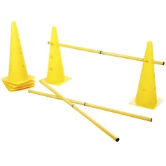 415627 Kerbl 2-in-1 Agility Hurdle Cone Set Yellow 81994