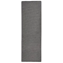 vidaXL Zunanja preproga ploščato tkanje 80x250 cm siva