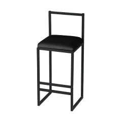 HANAH HOME Nordic - Black barski stol