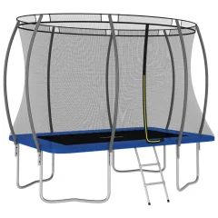 vidaXL Trampolin komplet pravokoten 274x183x76 cm 150 kg