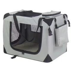 @Pet Transportni boks za pse najlon 90x61x65 cm siv