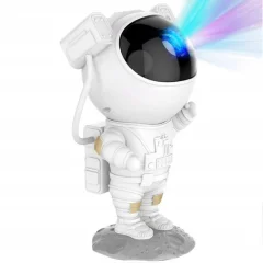 Namizna RGB LED  projekcijska svetilka astronavt z bluetooth zvočnikom