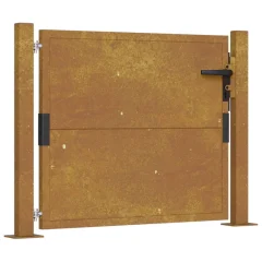 vidaXL Vrtna vrata 105x80 cm corten jeklo