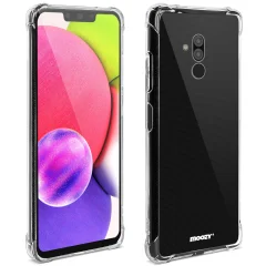 Moozy Shock Proof Silikonski ovitek za Huawei Mate 20 Lite - prozoren kristalno čist ovitek za telefon, mehak TPU ovitek