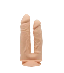 Silexd Doble penetracija silikonski dildo 7+ 8 "w/ USB vibracije + LRS nadzor"