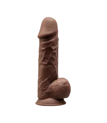 Silexd Silikonski dildo model 4 8'5 rjava "