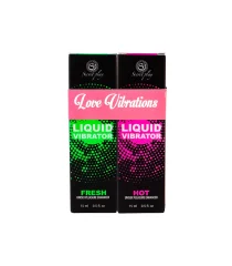 Pack 2 Love Vibrates - tekoči vibrator 15 ml