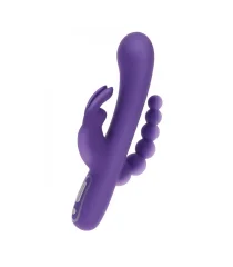 Silikonski USB Triple Pleasure Vibrator