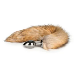 Analni čep Fox Tail No. 2, srebrn