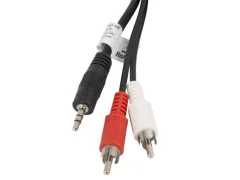 Kabel Estereo Lanberg Jack 3,5 mm/2x rca macho 5m