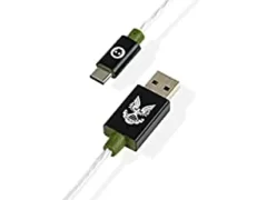 Numskoll Uradni Halo LED USB Type -C kabel - 1,5m hitro polnjenje - združljiv s serijo Xbox X | S, PlayStation 5, Nintendo Switch