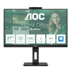 Monitor AOC 68,6 cm (27,0") Q27P3QW 2560x1440 konferenca 75Hz IPS 4ms 2xHDMI DisplayPort 4xUSB3.2 Pivot Kamera Zvočniki 2x5W  3H AdaptiveSync P3 serija