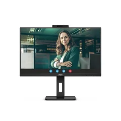 Monitor AOC 68,6 cm (27,0'') Q27P3CW 2560x1440 konferenca 75Hz IPS 4ms 2xHDMI DisplayPort USB-C 65W 4xUSB3.2 Pivot Kamera Zvočniki 2x5W 3H AdaptiveSyn