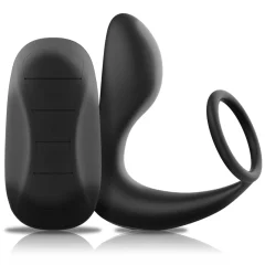 STIMULATOR PROSTATE Black & Silver Remote Control