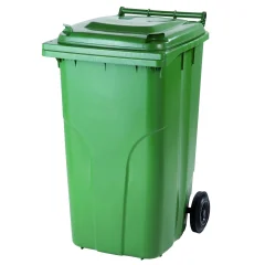 Zabojnik vedro za odpadke in smeti CERTIFIKATI Europlast Austria - zelena 240L