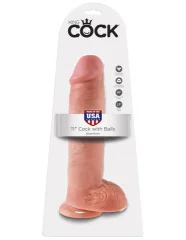 DILDO King Cock With Balls Light 11"