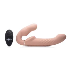 Vibracijski strap on dildo brez pasu Swirl