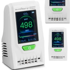 Merilnik temperature in vlage ogljikovega dioksida CO2 z datumom in uro 0,1-100% -10-60C