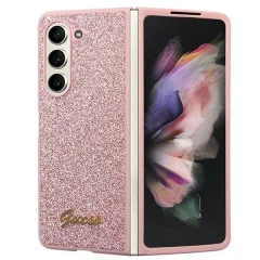 GUESS GUHCZFD5HGGSHP ovitek Samsung Galaxy Z Fold 5 F946 - roza z bleščicami