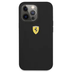 Ferrari silikonski ovitek Scuderia Ferrari FESSIHCP13SBK za iPhone 13 Pro Max - črn