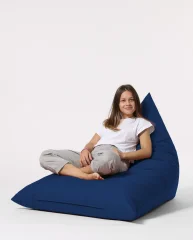 HANAH HOME Pyramid Big Bed Pouf - Dark Blue vrtna sedežna vreča