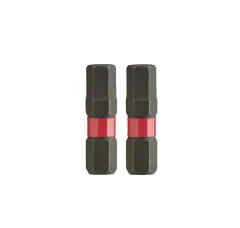 Milwaukee Tip Hex 8 x 25 mm/2 PCS Shockwave