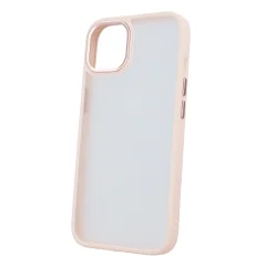 Satin silikonski ovitek za iPhone 13 6.1 - prozorno roza