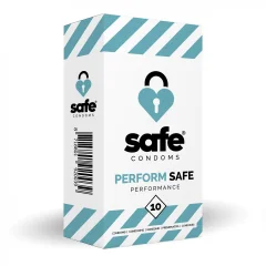 Kondomi za zakasnitev orgazma Safe - Perform - 10 kos