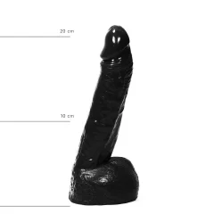 Dildo z modi All Black, 22 cm