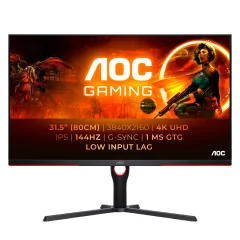 AOC U32G3X (31,5") 3840x2160 Gaming 144Hz IPS 1ms 2xHDMI 2xDisplayPort HAS Zvočniki  3H sRGB122% FreeSync Premium G-Sync Compatible monitor