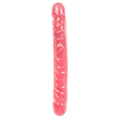 Dvojni dildo Jr. Veined Double Header – 30 cm, roza